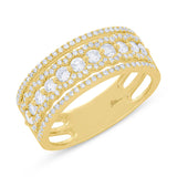 0.86ct 14k Yellow Gold Diamond Lady's Ring