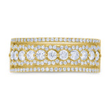 0.86ct 14k Yellow Gold Diamond Lady's Ring