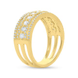 0.86ct 14k Yellow Gold Diamond Lady's Ring