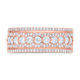 0.86ct 14k Rose Gold Diamond Lady's Ring