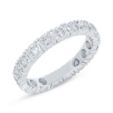 1.22ct 14k White Gold Diamond Eternity Ring Size 7