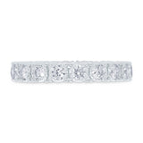 1.22ct 14k White Gold Diamond Eternity Ring Size 7