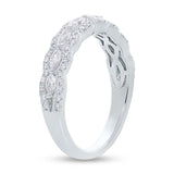 0.71ct 18k White Gold Diamond Lady's Band