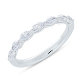0.62ct 18k White Gold Diamond Lady's Marquise Band