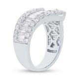 2.44ct 18k White Gold Diamond Baguette Lady's Ring