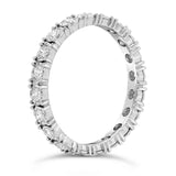 1.06ct 14k White Gold Diamond Eternity Ring Size 5.5