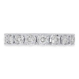 1.16ct 14k White Gold Diamond Eternity Ring Size 6.5