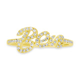 0.14ct 14k Yellow Gold "Ben" Lady's Ring Size 5.5