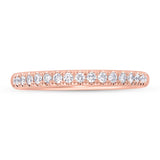 0.40ct 14k Rose Gold Diamond Lady's Band