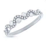 0.50ct 14k White Gold Diamond Lady's Band Size 6