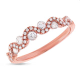 0.50ct 14k Rose Gold Diamond Lady's Band Size 6