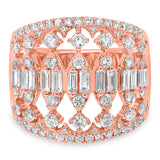 1.65ct 14k Rose Gold Diamond Lady's Ring