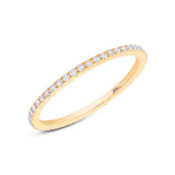 0.21ct 14k Yellow Gold Diamond Eternity Band Size 6