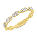 0.36ct 14k Yellow Gold Diamond Lady's Ring Size 4.75