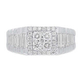 1.68ct 18k White Gold Diamond Men's Ring