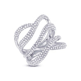 1.31ct 14k White Gold Diamond Lady's Ring
