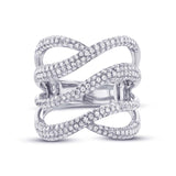 1.31ct 14k White Gold Diamond Lady's Ring