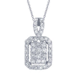 0.71ct 14k White Gold Diamond Necklace
