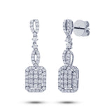 1.30ct 14k White Gold Diamond Earring