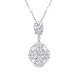 1.49ct 14k White Gold Diamond Necklace