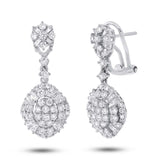 2.14ct 14k White Gold Diamond Earring