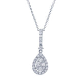 0.52ct 14k White Gold Diamond Necklace