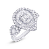 1.60ct 14k White Gold Diamond Lady's Ring