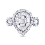 1.60ct 14k White Gold Diamond Lady's Ring