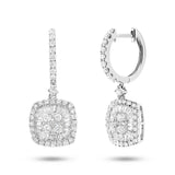 1.59ct 14k White Gold Diamond Baguette Earring