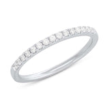 0.18ct 14k White Gold Diamond Lady's Band