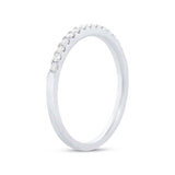 0.18ct 14k White Gold Diamond Lady's Band