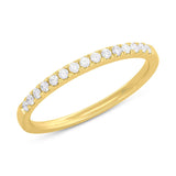 0.18ct 14k Yellow Gold Diamond Lady's Band