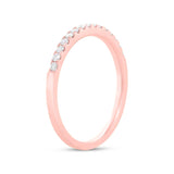 0.18ct 14k Rose Gold Diamond Lady's Band