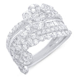 2.46ct 18k White Gold Diamond Lady's Ring Size 6.5