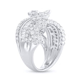 2.46ct 18k White Gold Diamond Lady's Ring Size 6.5