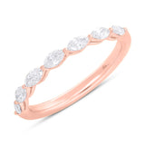 0.62ct 18k Rose Gold Diamond Lady's Marquise Band