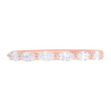 0.62ct 18k Rose Gold Diamond Lady's Marquise Band