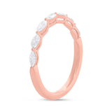 0.62ct 18k Rose Gold Diamond Lady's Marquise Band