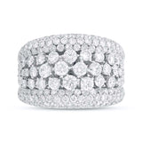 3.73ct 14k White Gold Diamond Lady's Ring