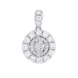 0.50ct 14k White Gold Diamond Semi-mount Pendant