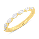 0.62ct 18k Yellow Gold Diamond Lady's Marquise Band