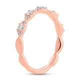 0.36ct 14k Rose Gold Diamond Lady's Ring Size 6