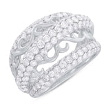 2.99ct 18k White Gold Diamond Lady's Ring