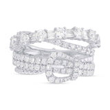 1.94ct 18k White Gold Diamond Belt Lady's Ring