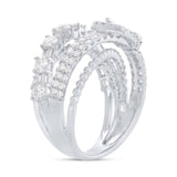 1.94ct 18k White Gold Diamond Belt Lady's Ring