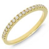 0.22ct 14k Yellow Gold Diamond Lady's Band