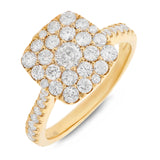1.35ct 14k Yellow Gold Diamond Lady's Ring Size 6.5