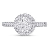 0.74ct 14k White Gold Diamond Engagement Ring