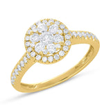 0.74ct 14k Yellow Gold Diamond Engagement Ring
