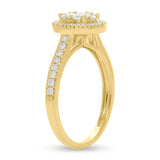 0.74ct 14k Yellow Gold Diamond Engagement Ring